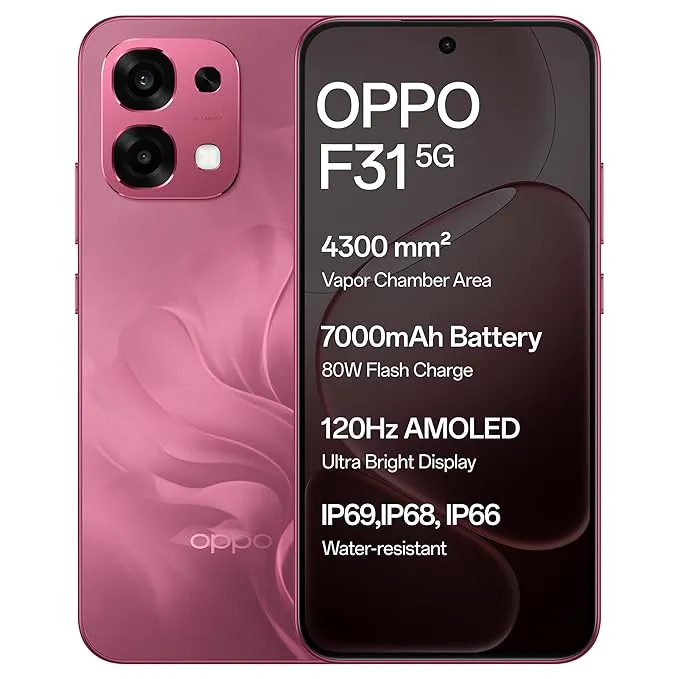 Oppo F31 ( Bloom Red, 8GB RAM/256GB)