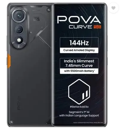 Tecno Pova Curve 5G (Geek Black, 6/128 GB)