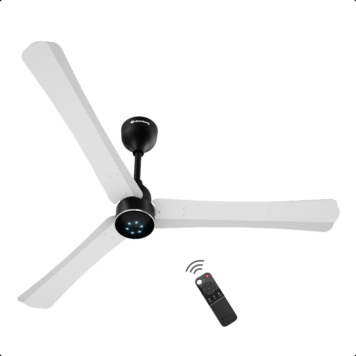Atomberg Fan Renesa Halo 1 Smart 1200mm Gloss White & Black