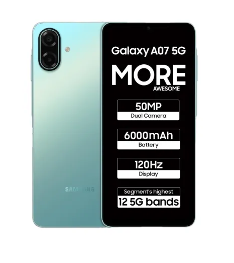 Samsung Galaxy A07 5G (Light Green, 128 GB) (4 GB RAM)