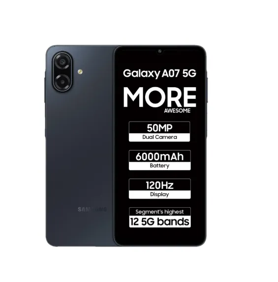 Samsung Galaxy A07 5G (Black, 128 GB) (4 GB RAM)