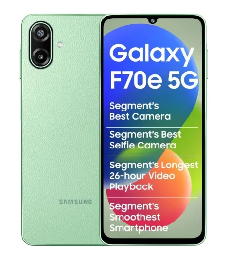 Samsung Galaxy F70e 5G (Limelight Green, 128 GB) (6 GB RAM)