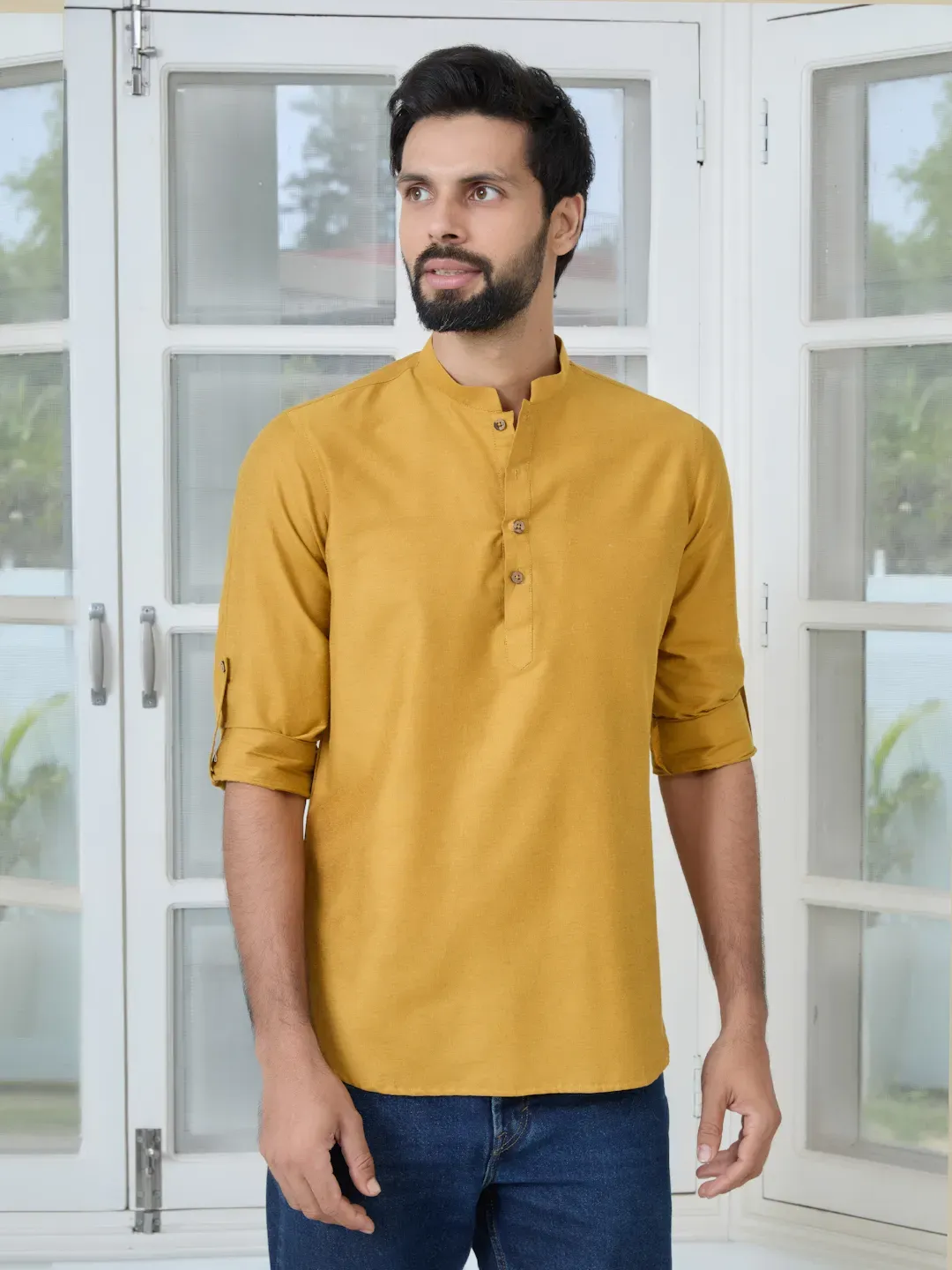 Golden Deluxe Cotton Short Kurta SDKT2963S