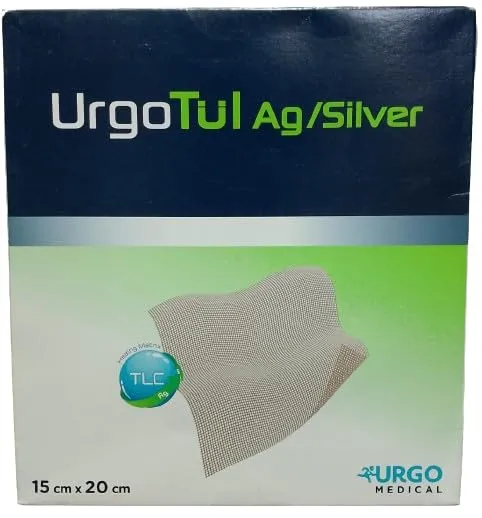 Urgo Tul Ag/Silver Sheet (15x20cm) Antibacterial Silver Component Dresing